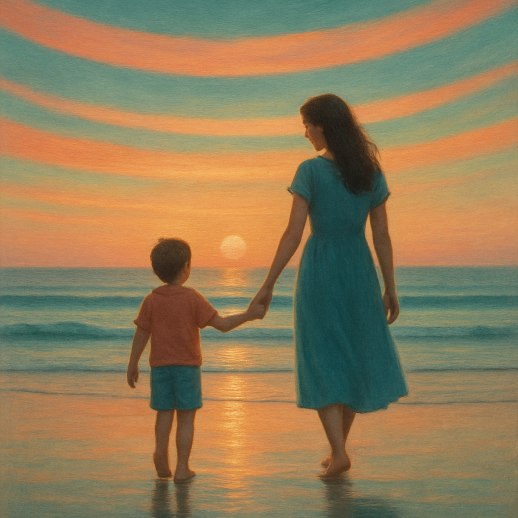 Ocean Sunset Stroll Paint by numbers kits