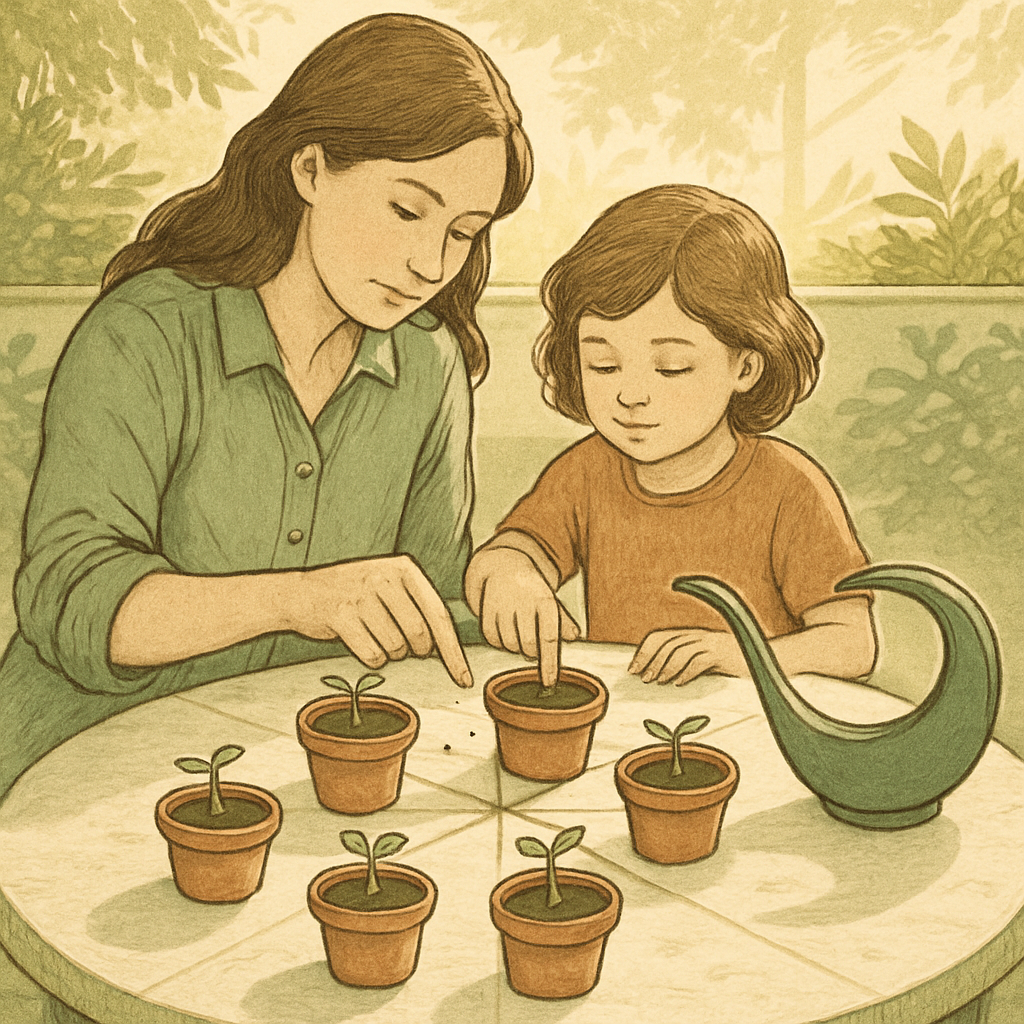 Garden Potting Star Chart Painting by numbers kit