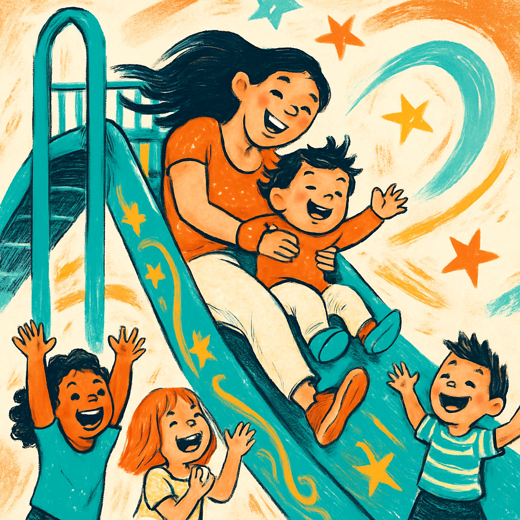 Playground Slide Starfall paint by color