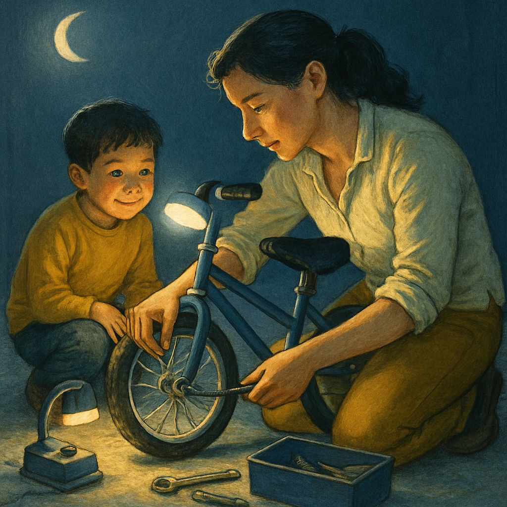 Moonbeam Bicycle Repair DIY paint by numbers