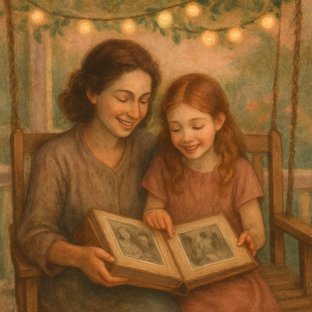 Porch Swing Photo Album paint by number