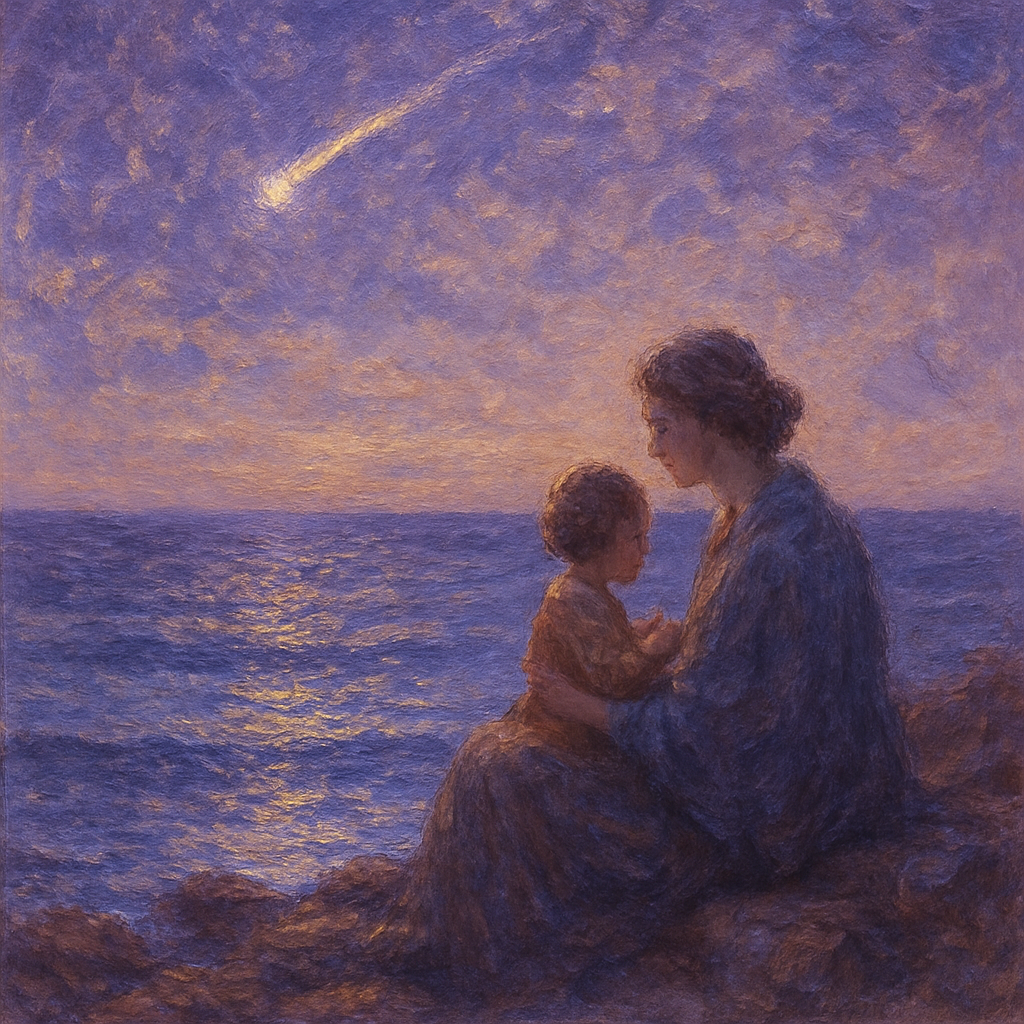 Seaside Shooting Star Promise paint by number