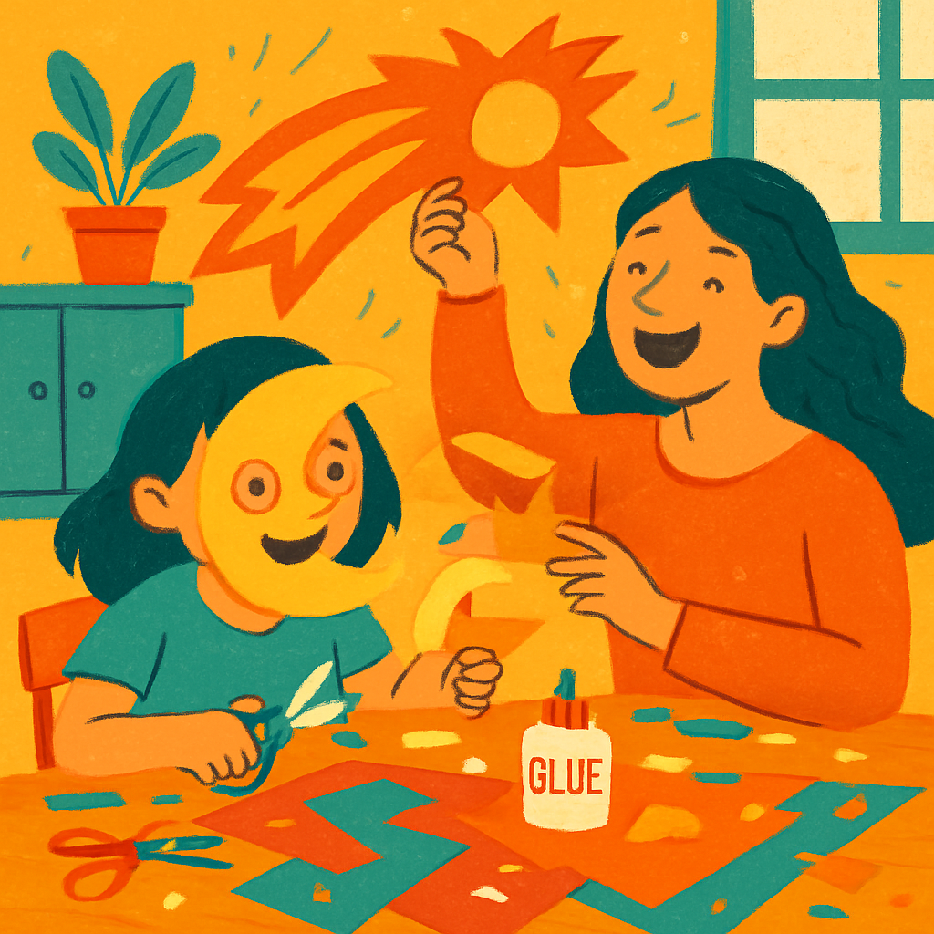 Craft Table Meteor Masks Painting by numbers kit