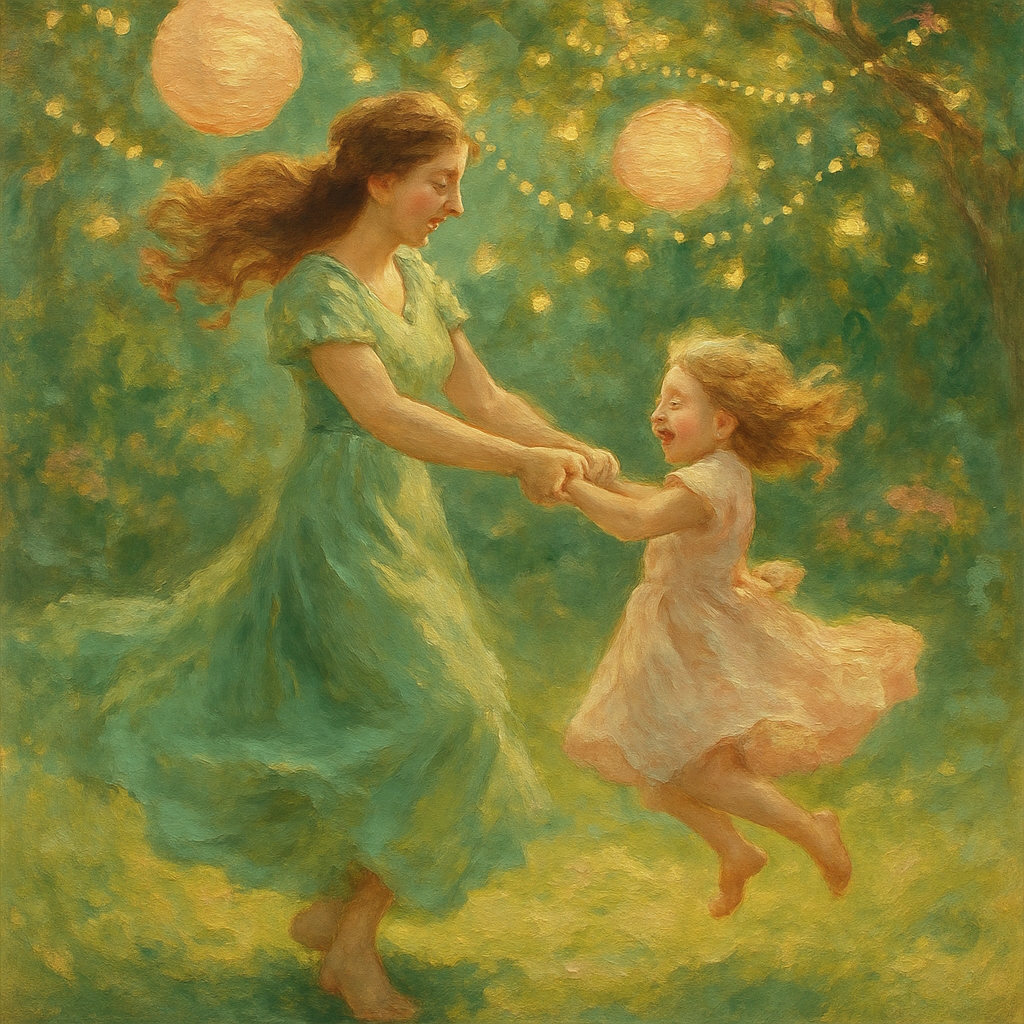 Garden Dance Under Lantern Stars painting number kit