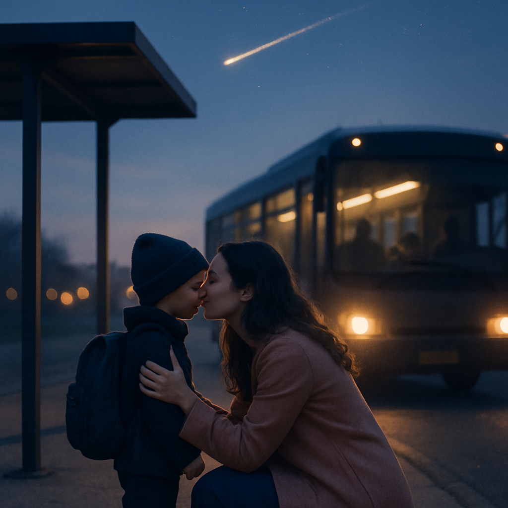 Goodbye Bus Stop Star Kiss paint by numbers