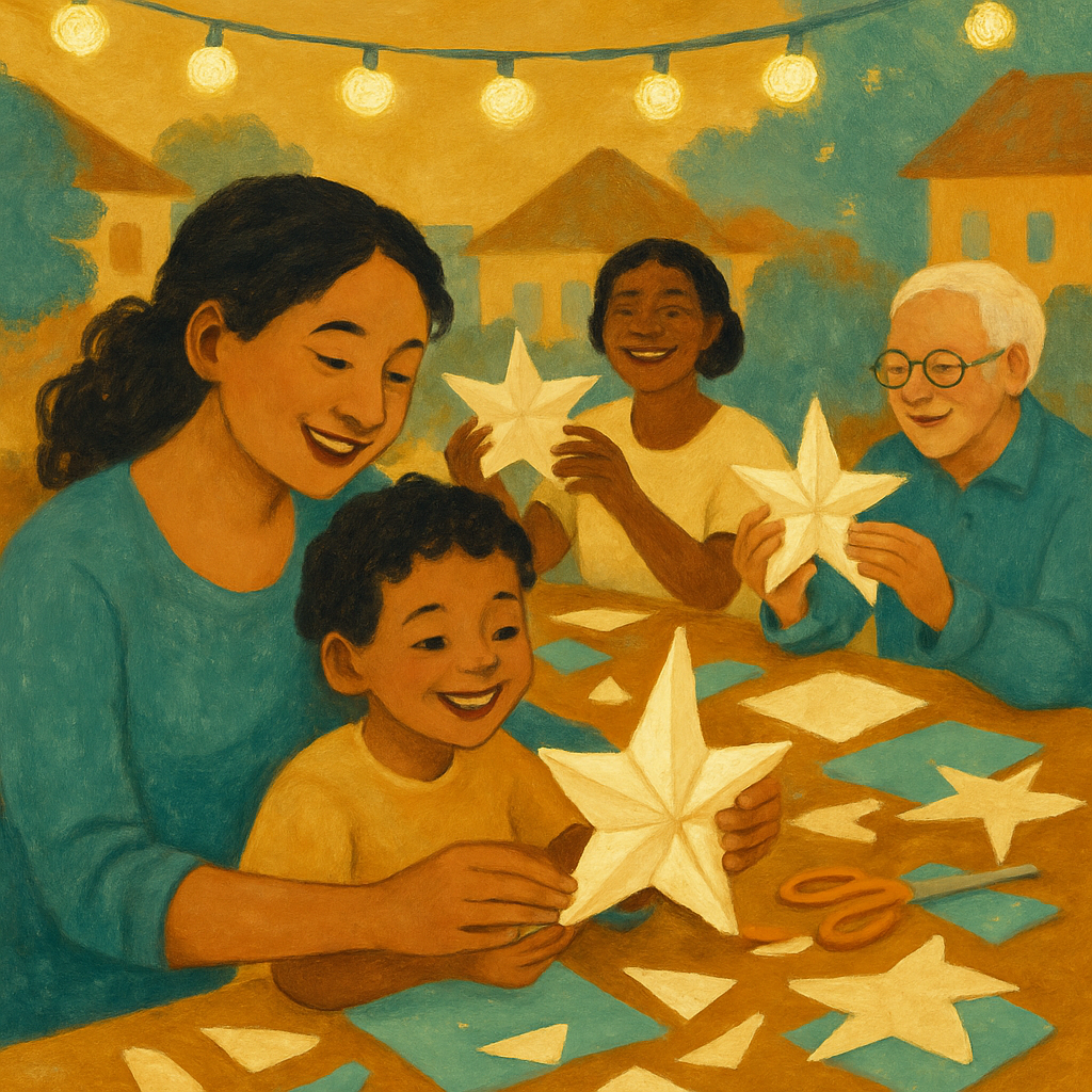 Neighborhood Star Lantern Craft Painting by numbers kit