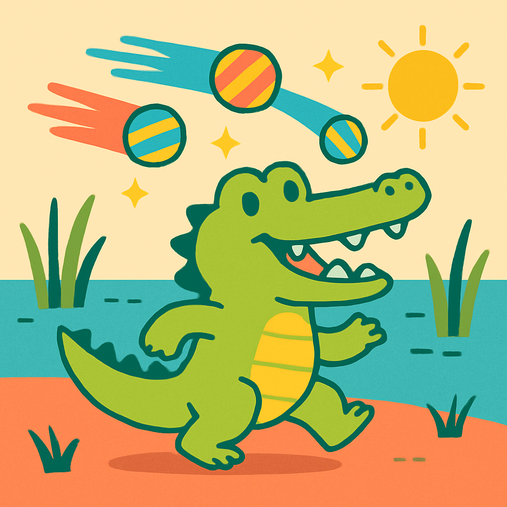 Comet Candy Crocodile paint by numbers