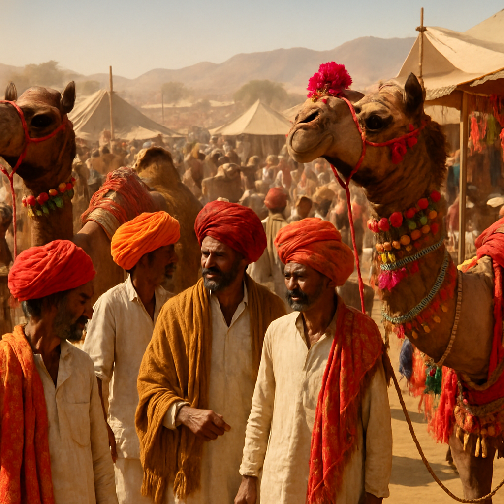 Pushkar Camel Fair In Rajasthan Numbered painting kits