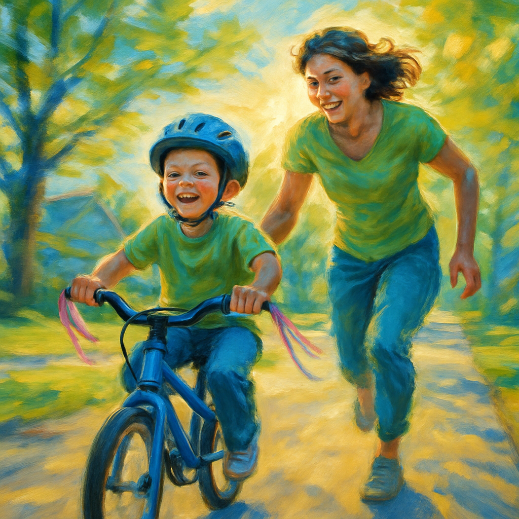 Bicycle Ride Learning paint by numbers