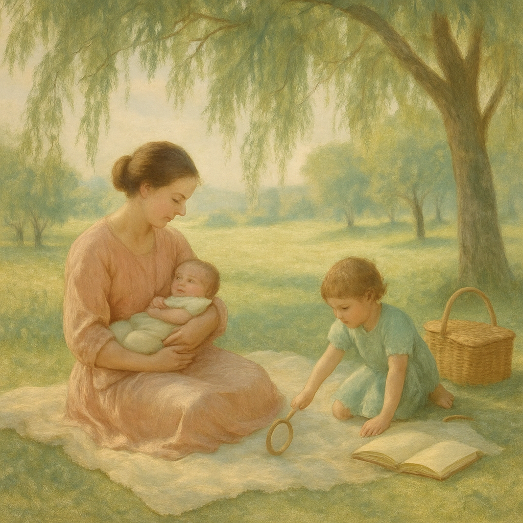 Picnic Blanket Lullaby painting number kit