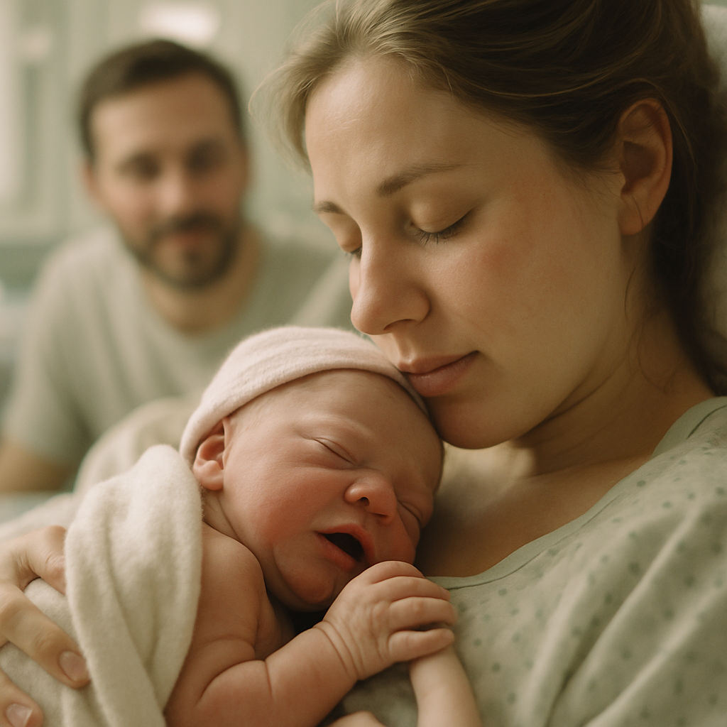 Hospital Newborn First Hold Painting by numbers kit