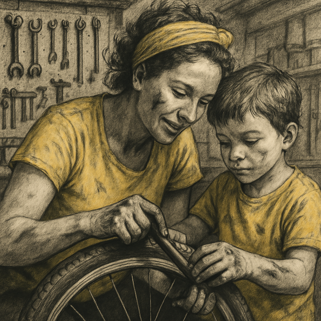 Bike Repair Workshop painting number kit