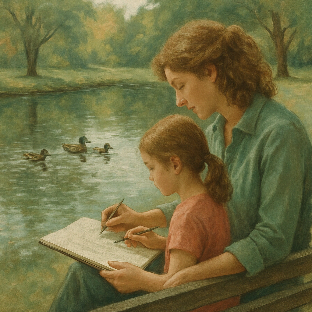 Park Sketching Lesson paint by number