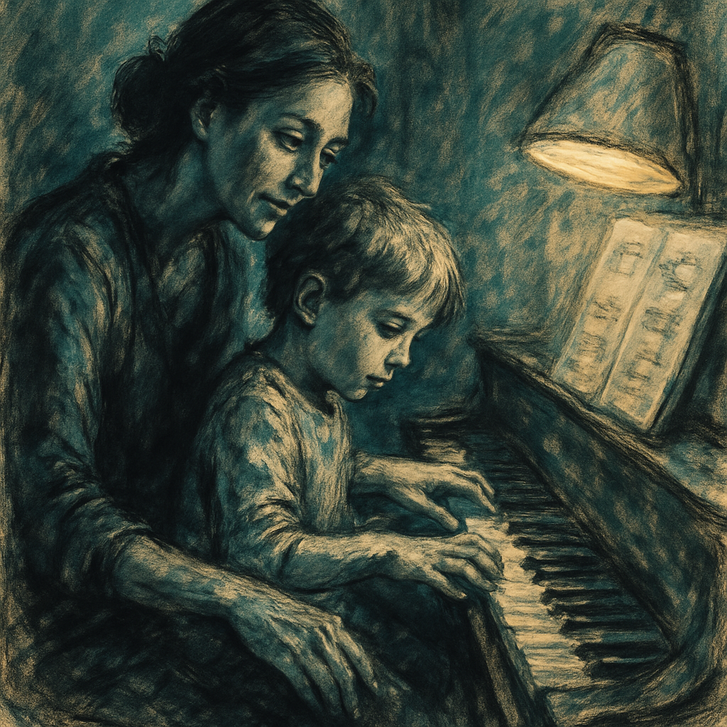 Piano Lesson Encouragement paint by numbers