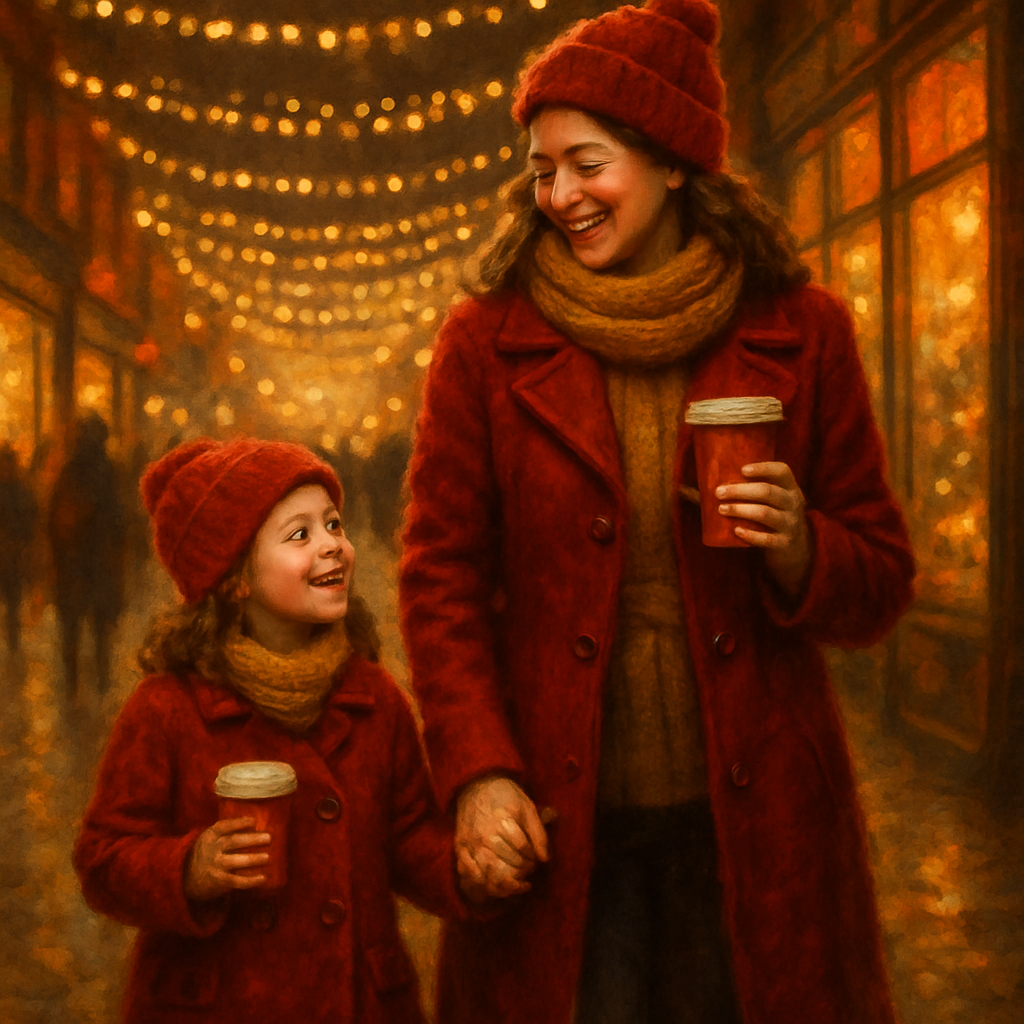 Holiday Lights Stroll DIY paint by numbers