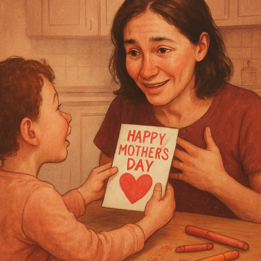 Homemade Card Presentation paint by color