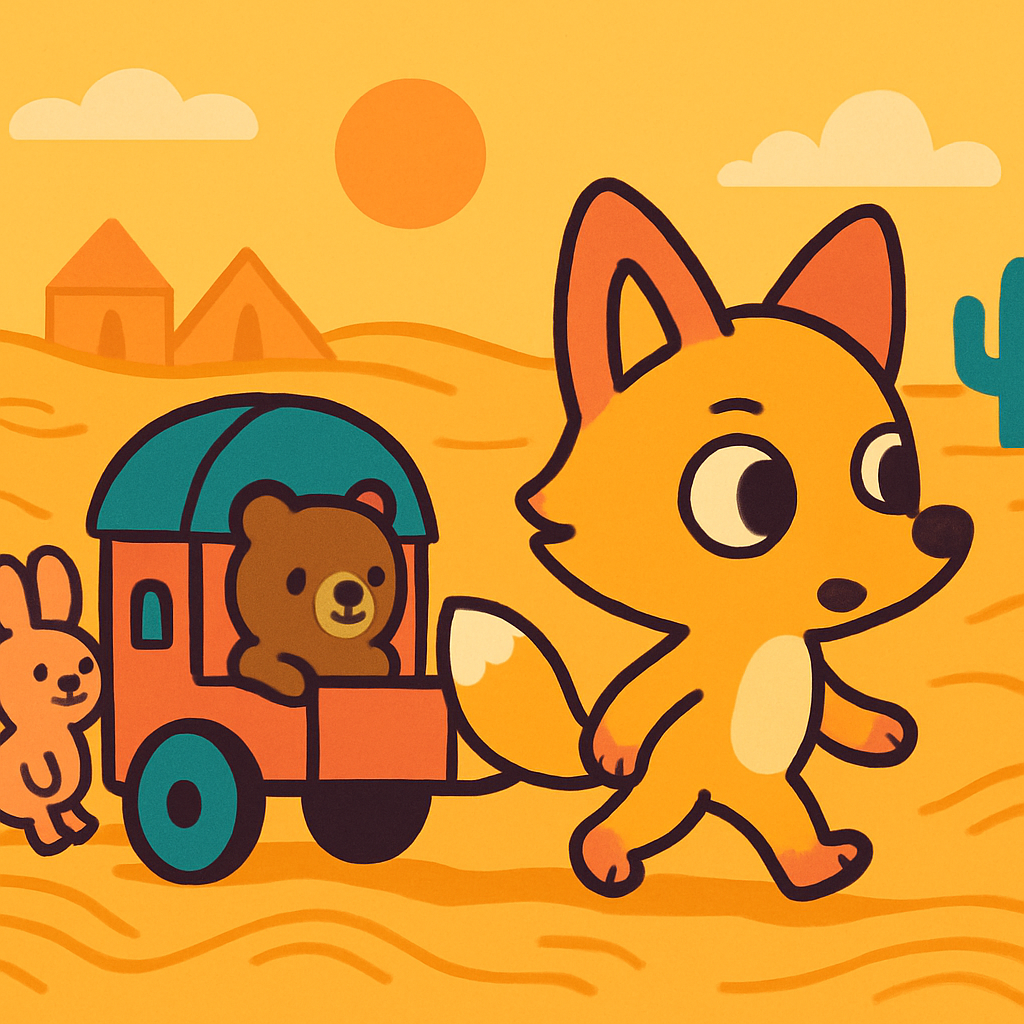 Desert Fox Caravan Number painting