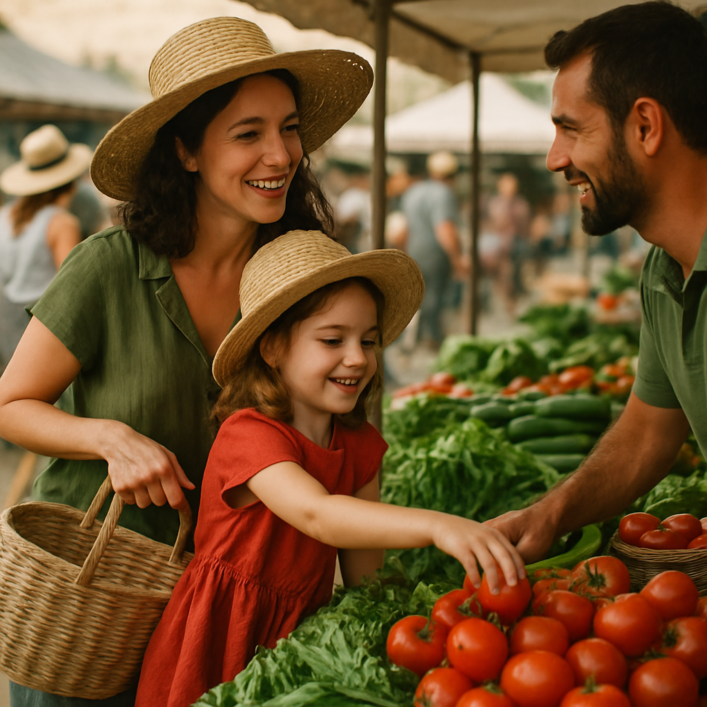 Farmers Market Morning Trade paint by number