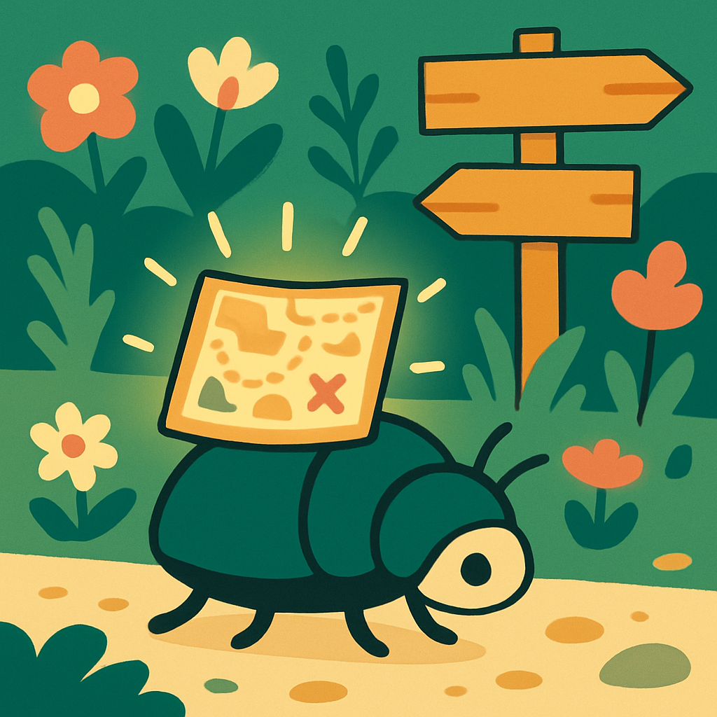 Magic Map Beetle DIY paint by numbers