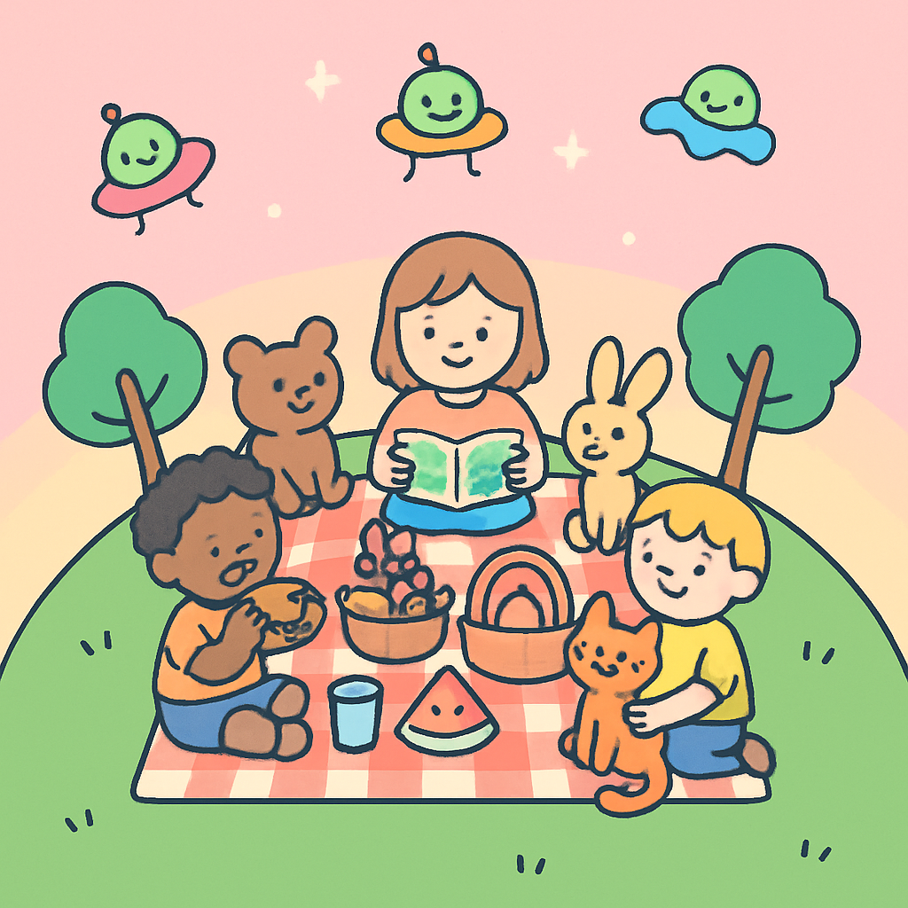 Planet Picnic Parade paint by number