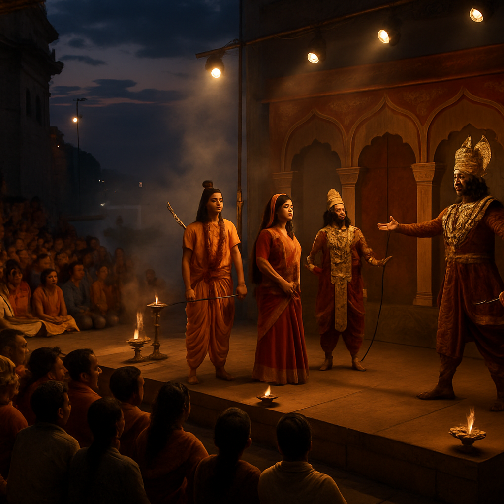 Dussehra Ramlila Performance In Varanasi paint by number