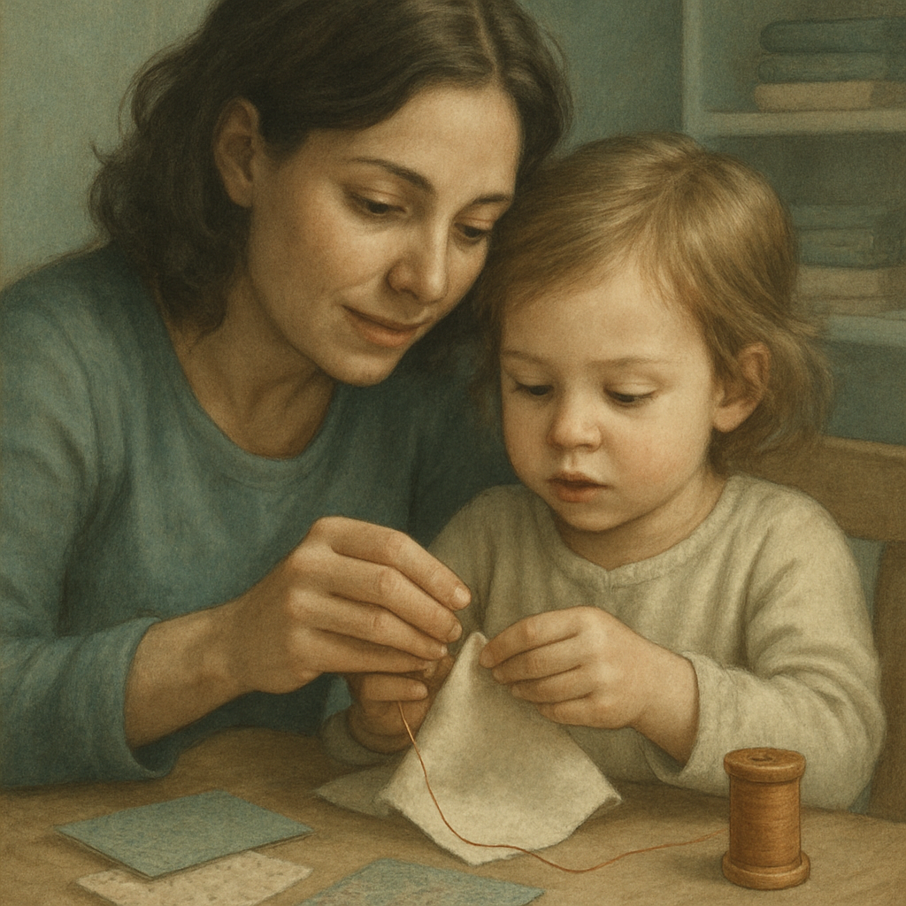 Quiet Sewing Lessons paint by numbers