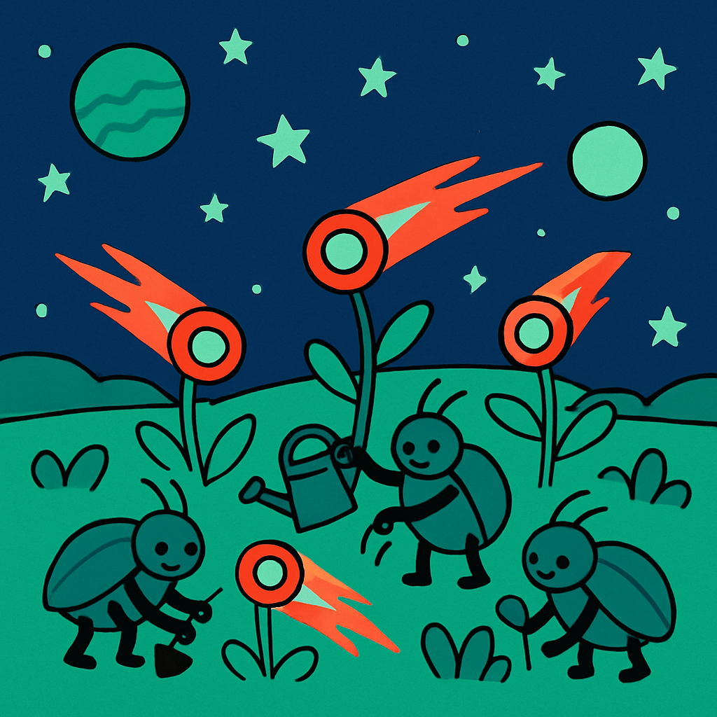 Meteor Garden Beetles painting number kit