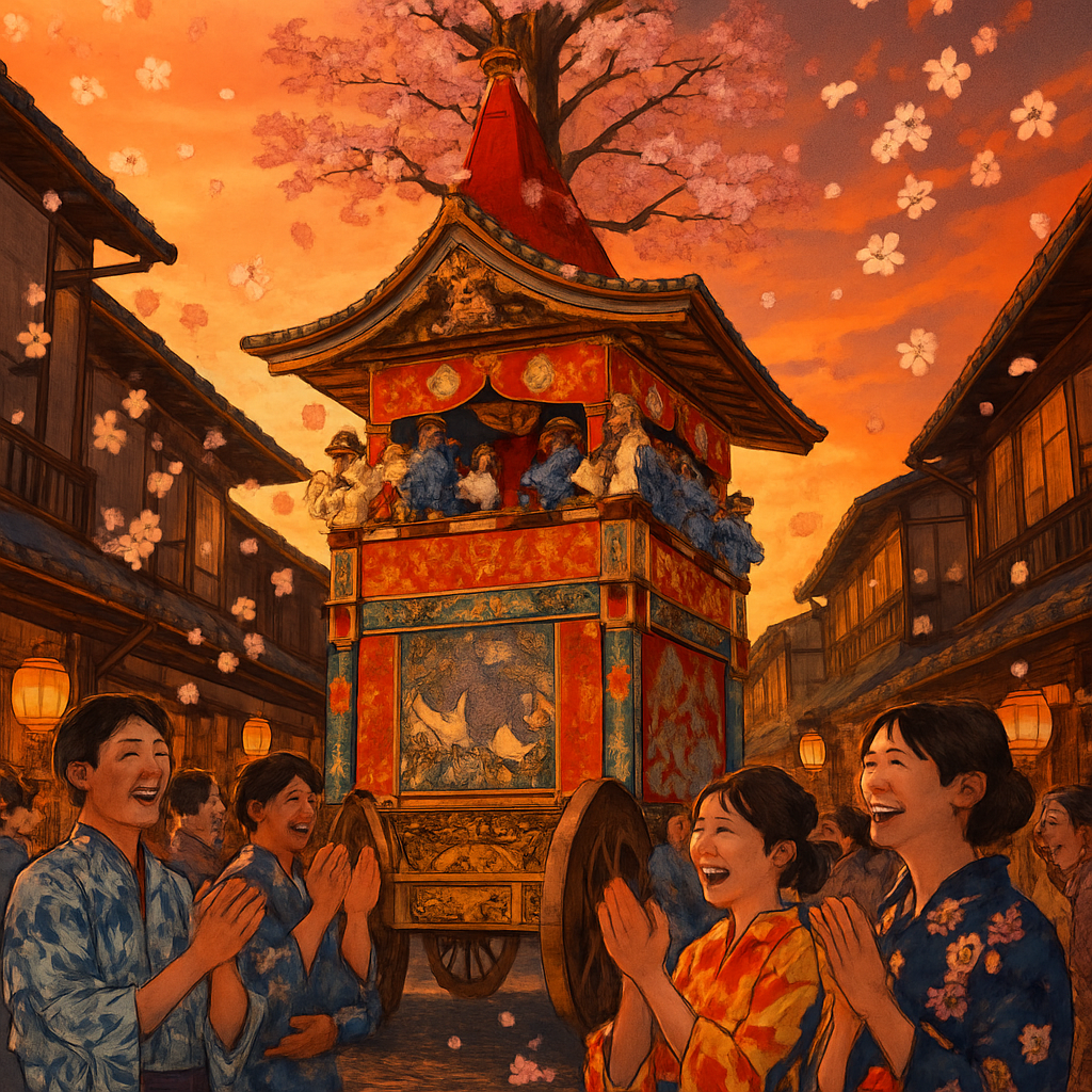 Gion Matsuri Festival paint by numbers