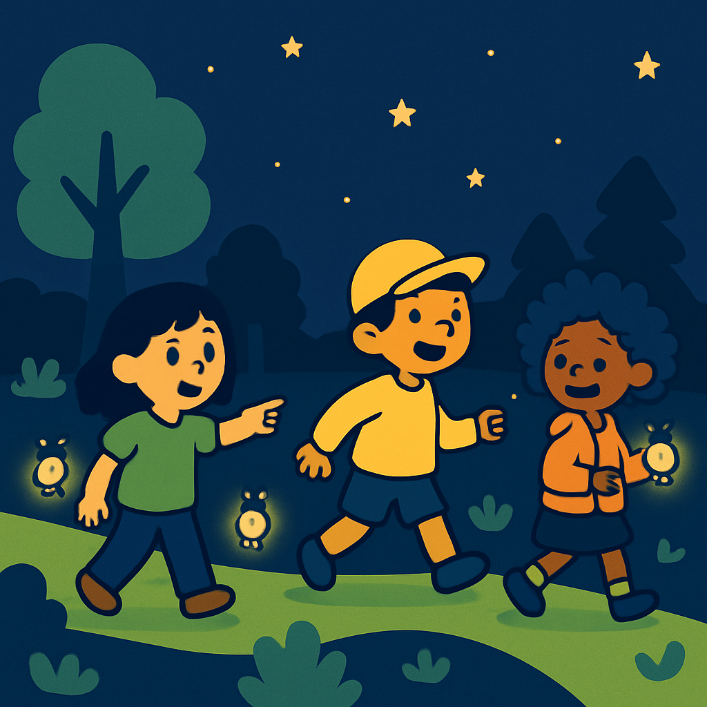 Glowworm Lantern Trail painting number kit