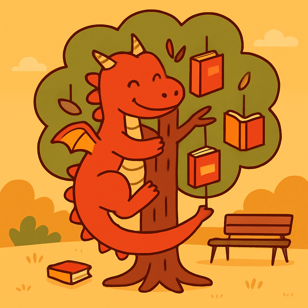 Maple Tree Dragon Library Number painting