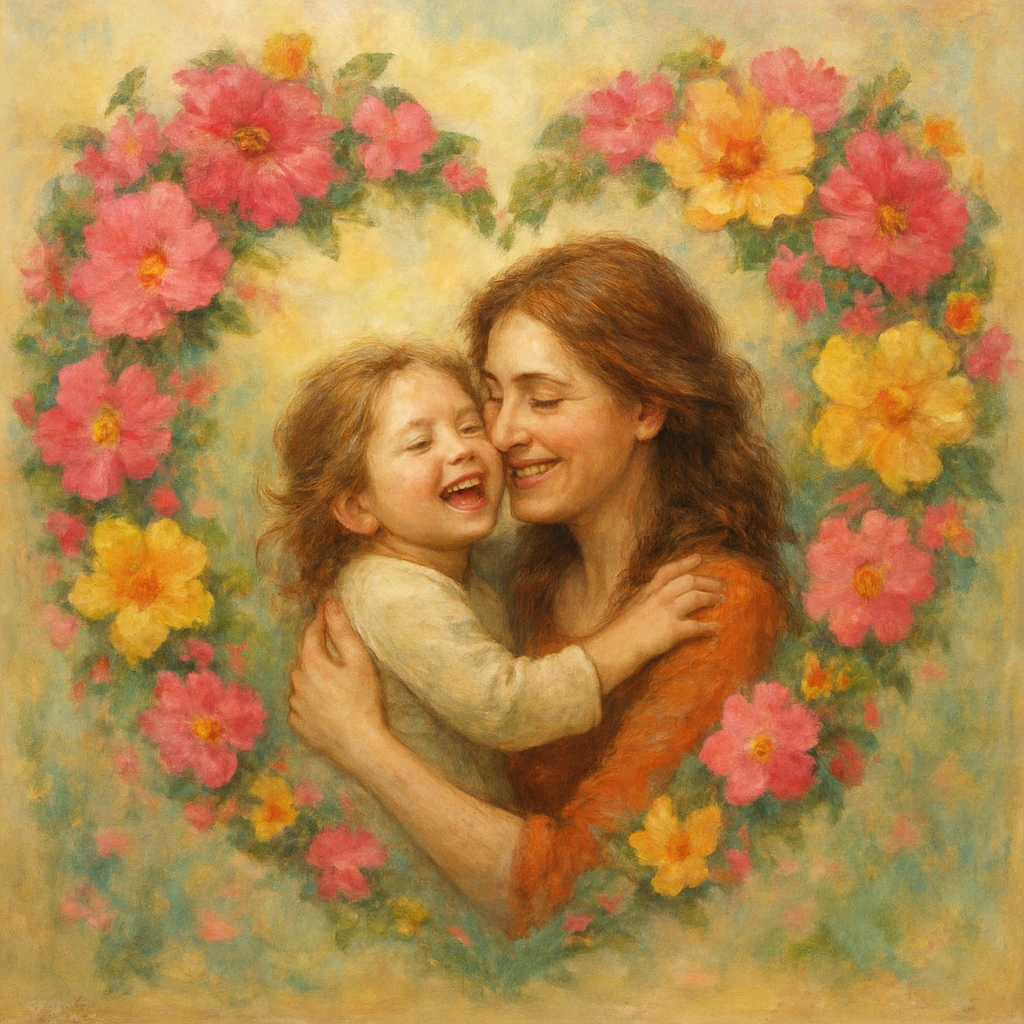 Floral Heart Embrace DIY paint by numbers