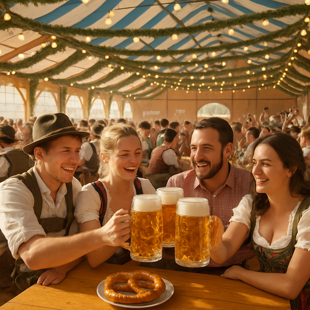 Munich Oktoberfest Traditional Toast paint by color