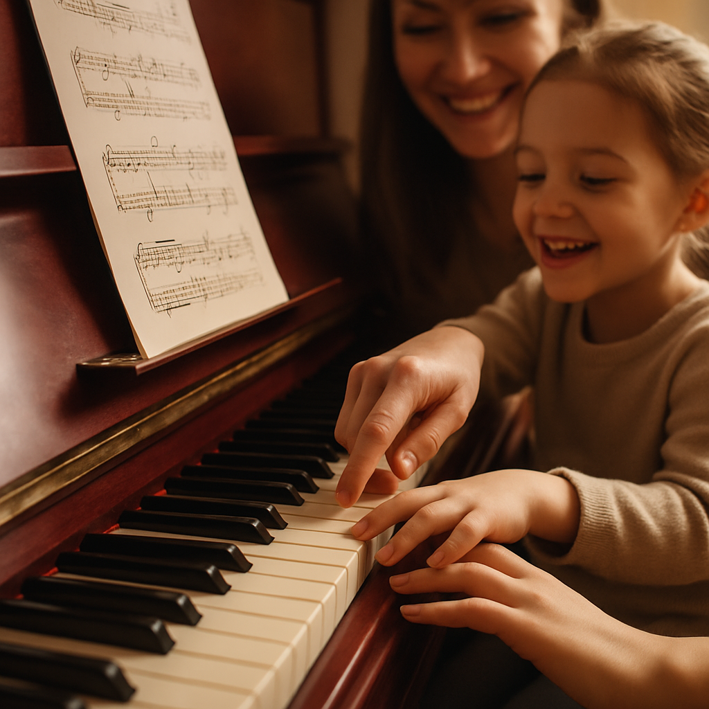 Learning Piano Duet paint by numbers