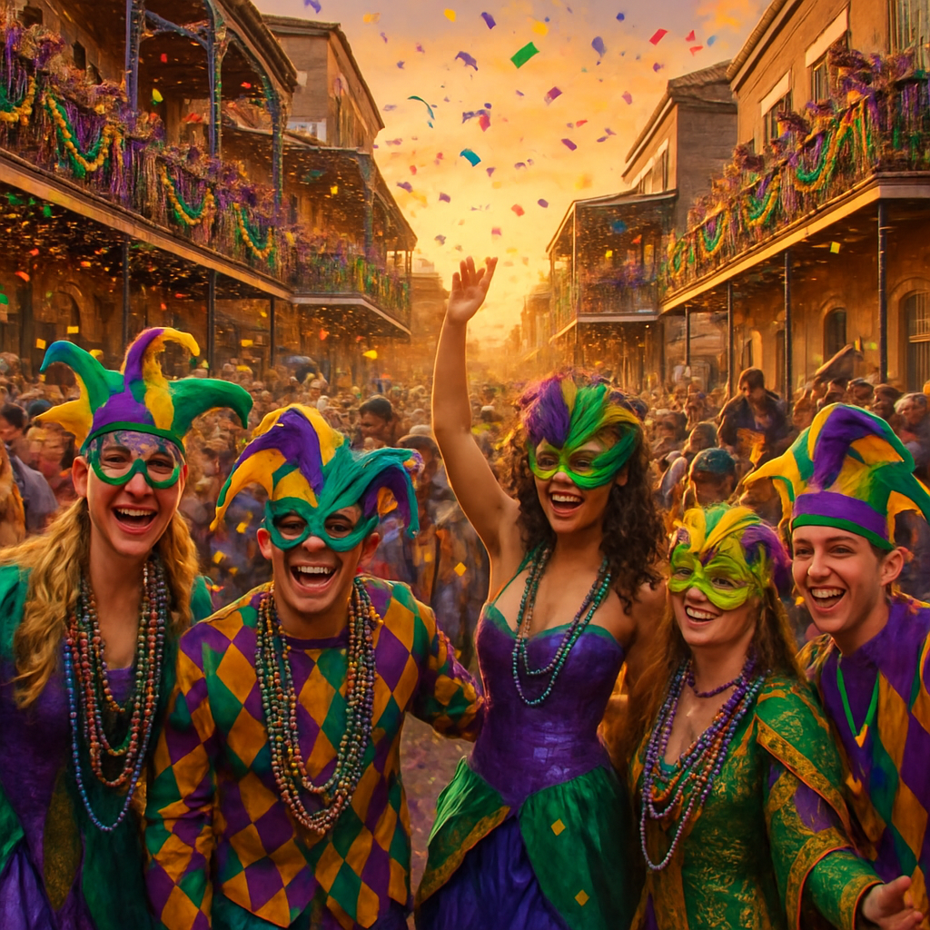 Mardi Gras Spectacle Painting by numbers kit