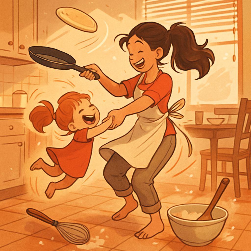 Kitchen Dance And Pancakes Numbered painting kits