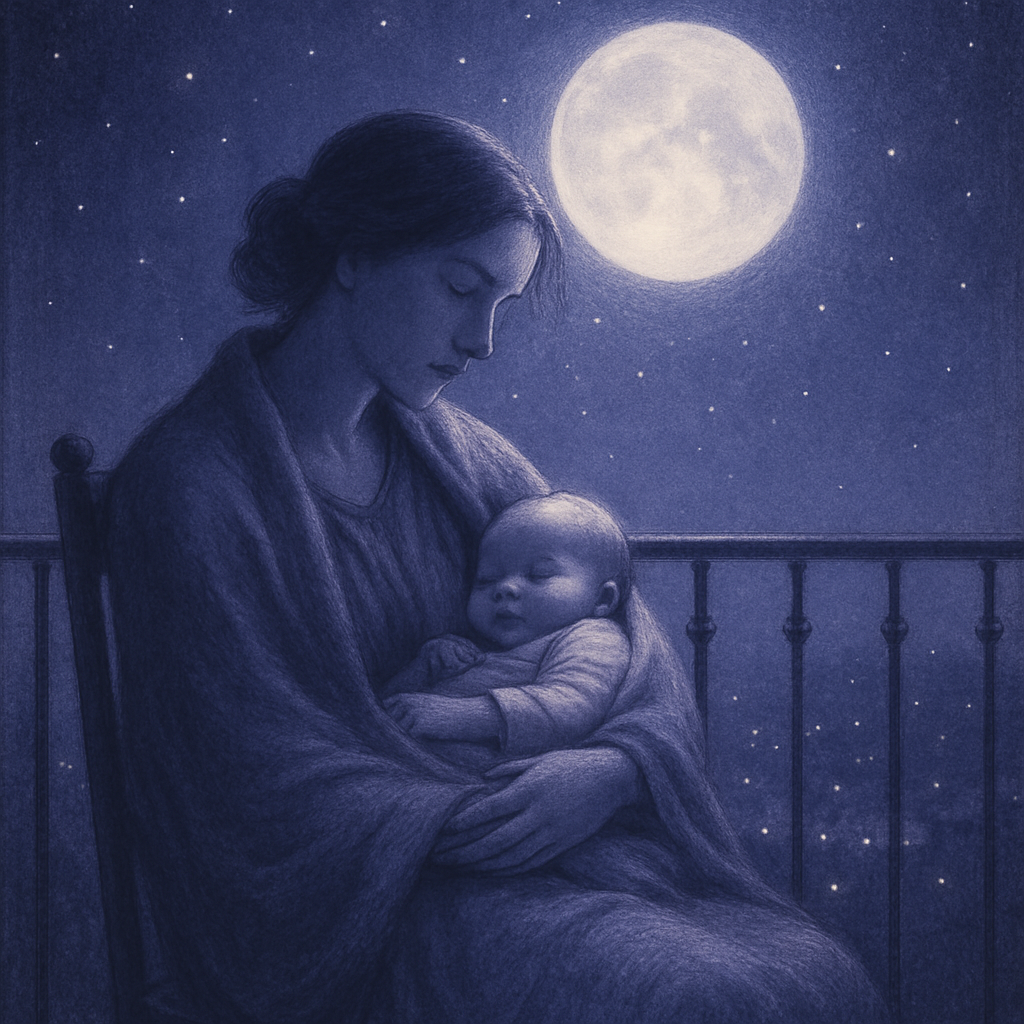 Starlit Lullaby Balcony Paint by numbers art