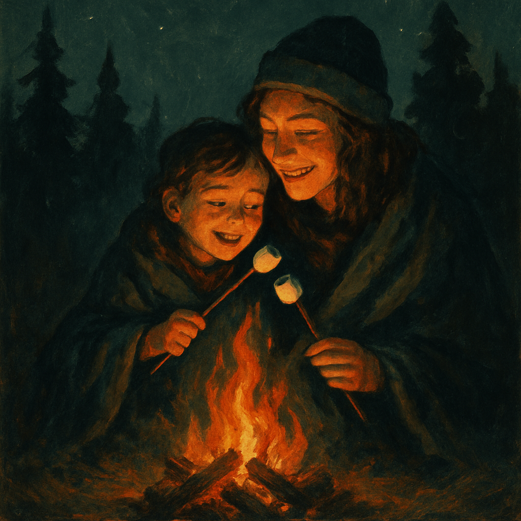 Camping Fireside Story paint by numbers