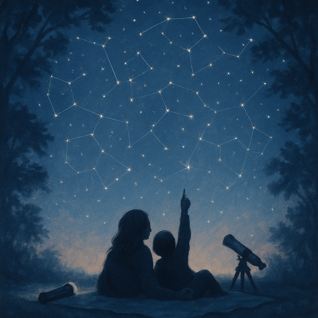 Backyard Star Gazing Blanket Paint by numbers kits
