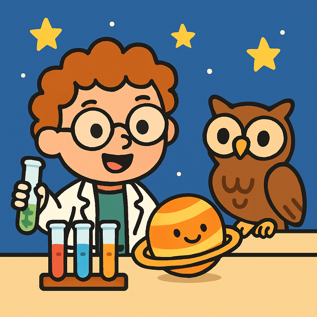 Starry Science Lab paint by numbers