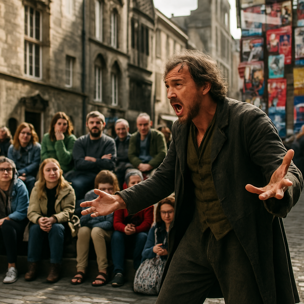 Edinburgh Fringe Street Performer Painting by numbers kit