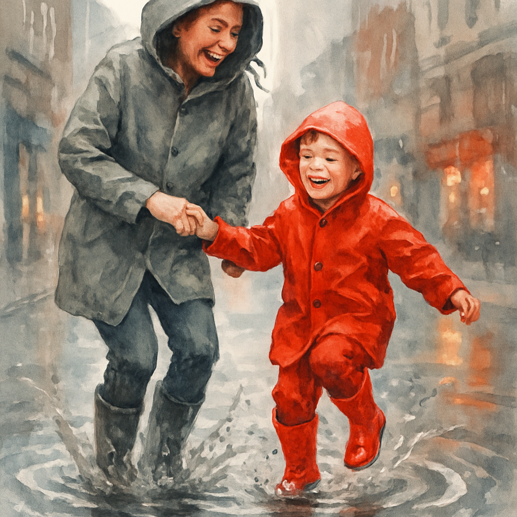 Puddle Splash Giggle paint by color