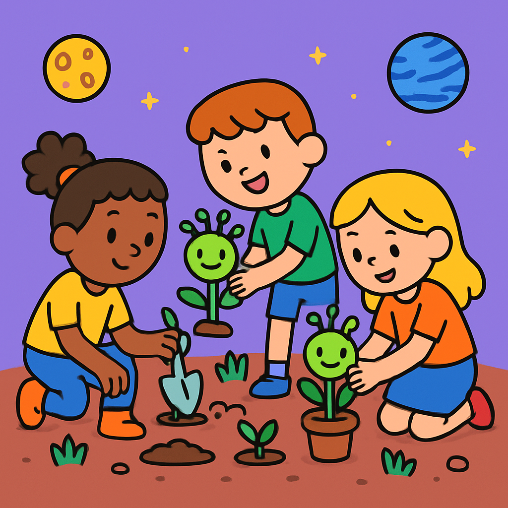 Planet Garden Explorers paint by numbers