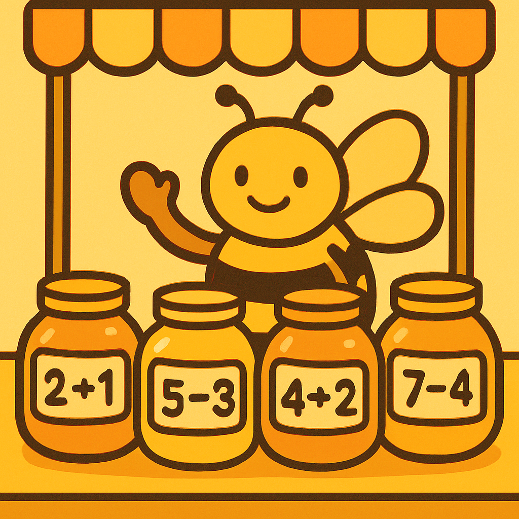 Busy Bee Math Market Painting by numbers kit