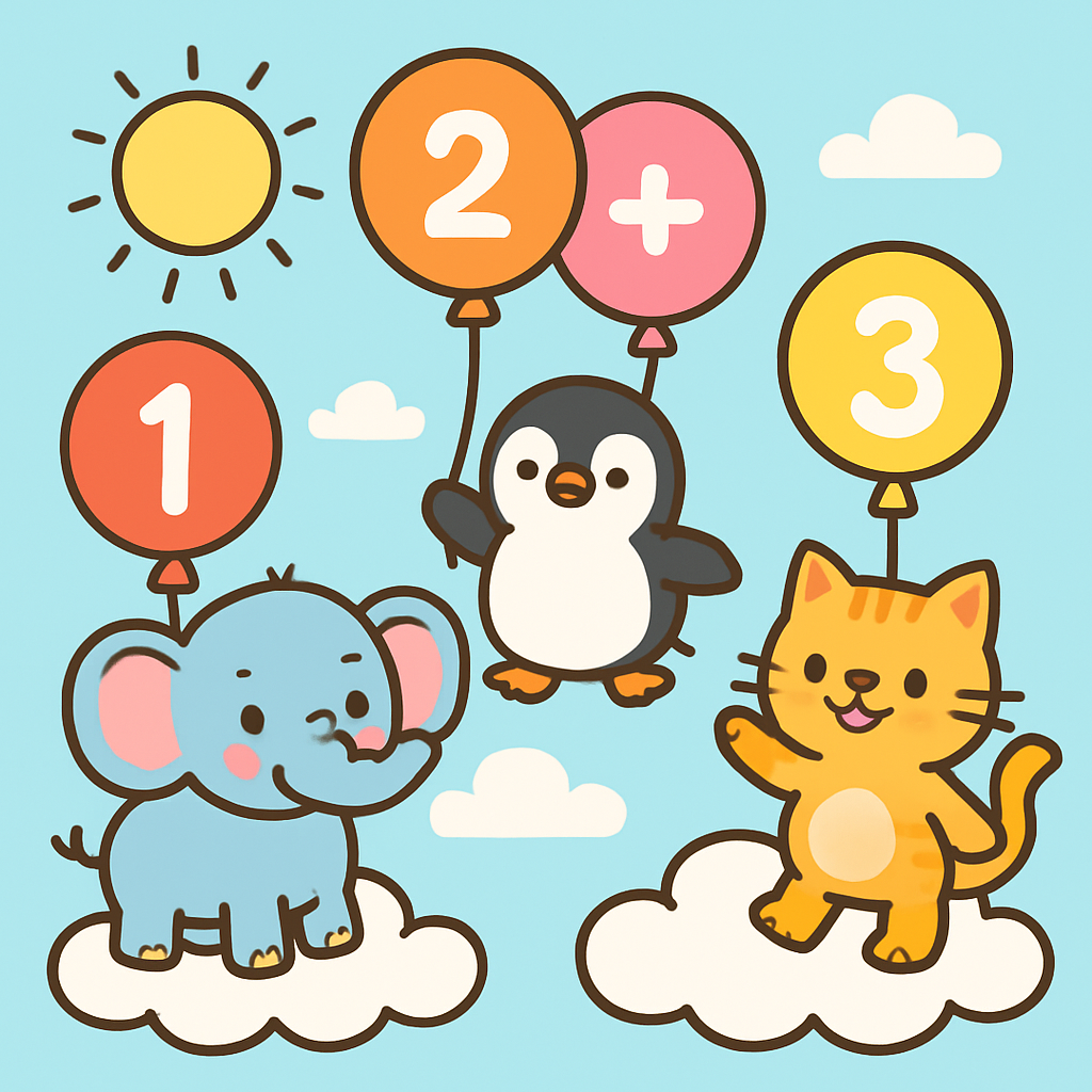 Cloud Counting Carnival Numbered painting kits