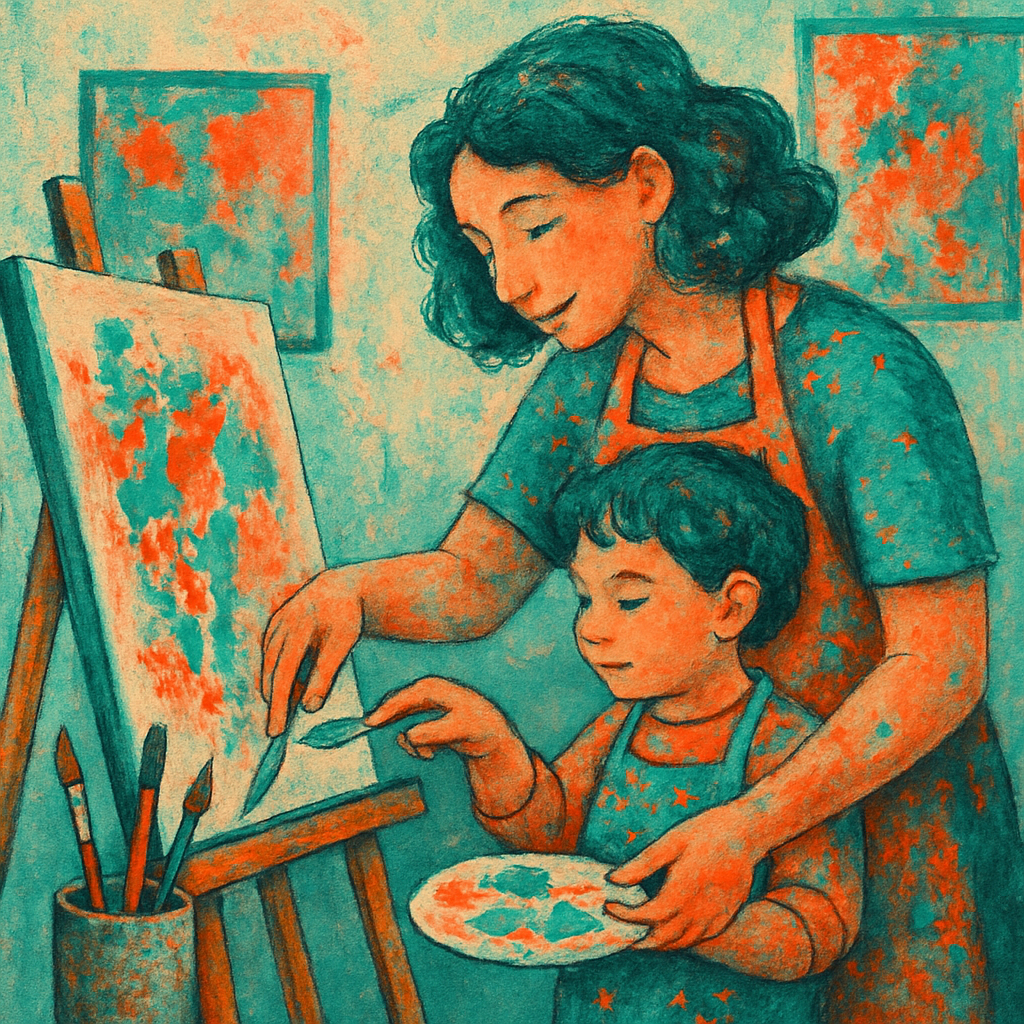 Art Studio Collaboration paint by numbers
