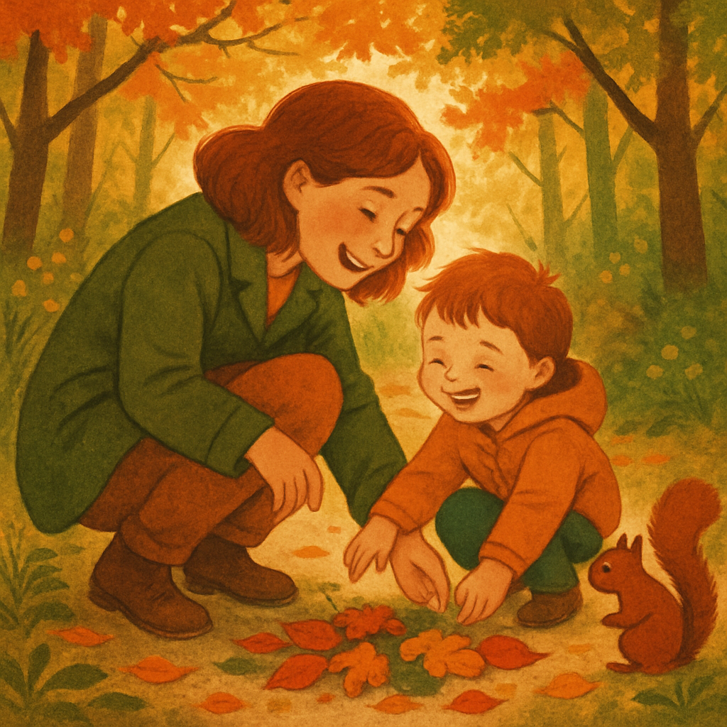 Autumn Leaf Treasure Hunt paint by numbers