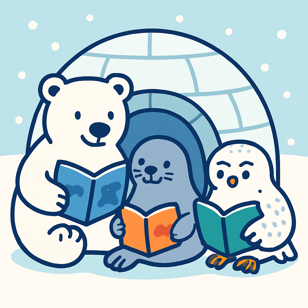 Arctic Animal Library paint by color