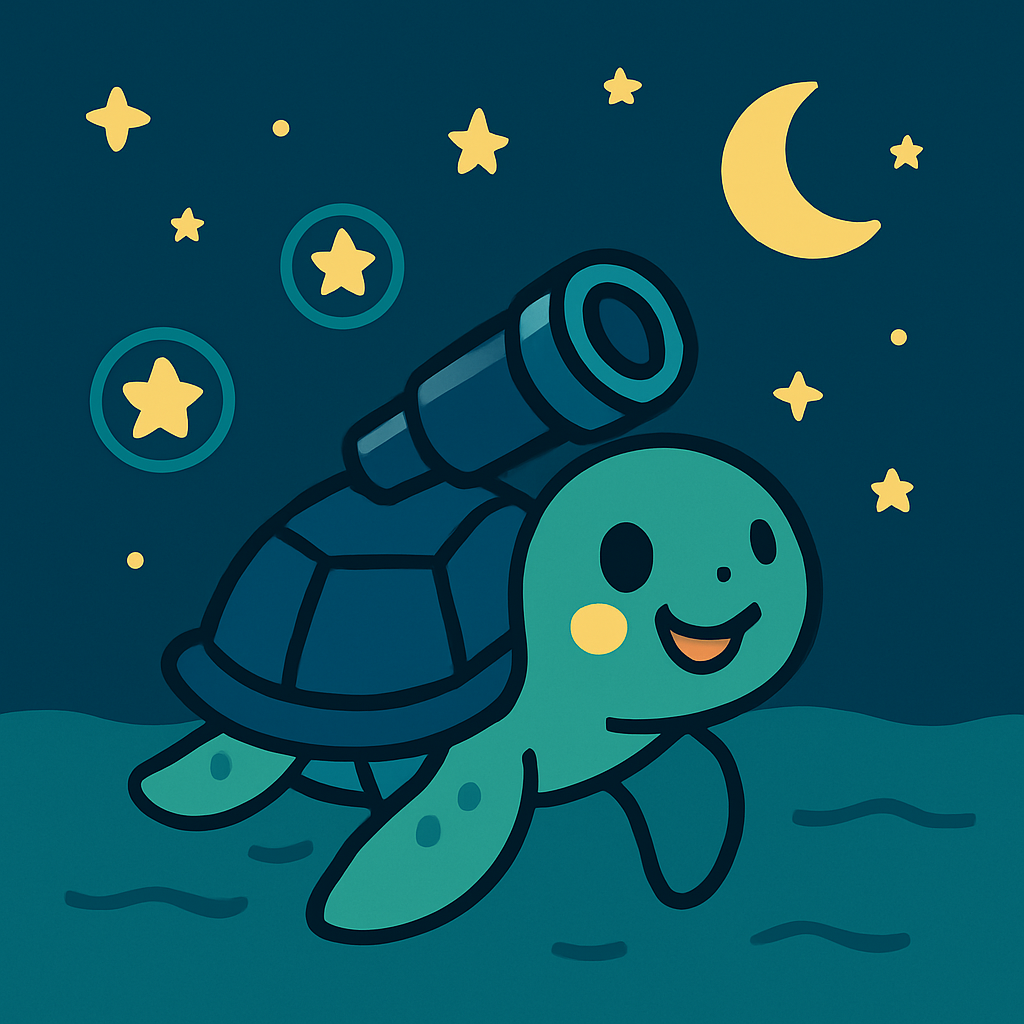 Starlight Explorer Turtle DIY paint by numbers