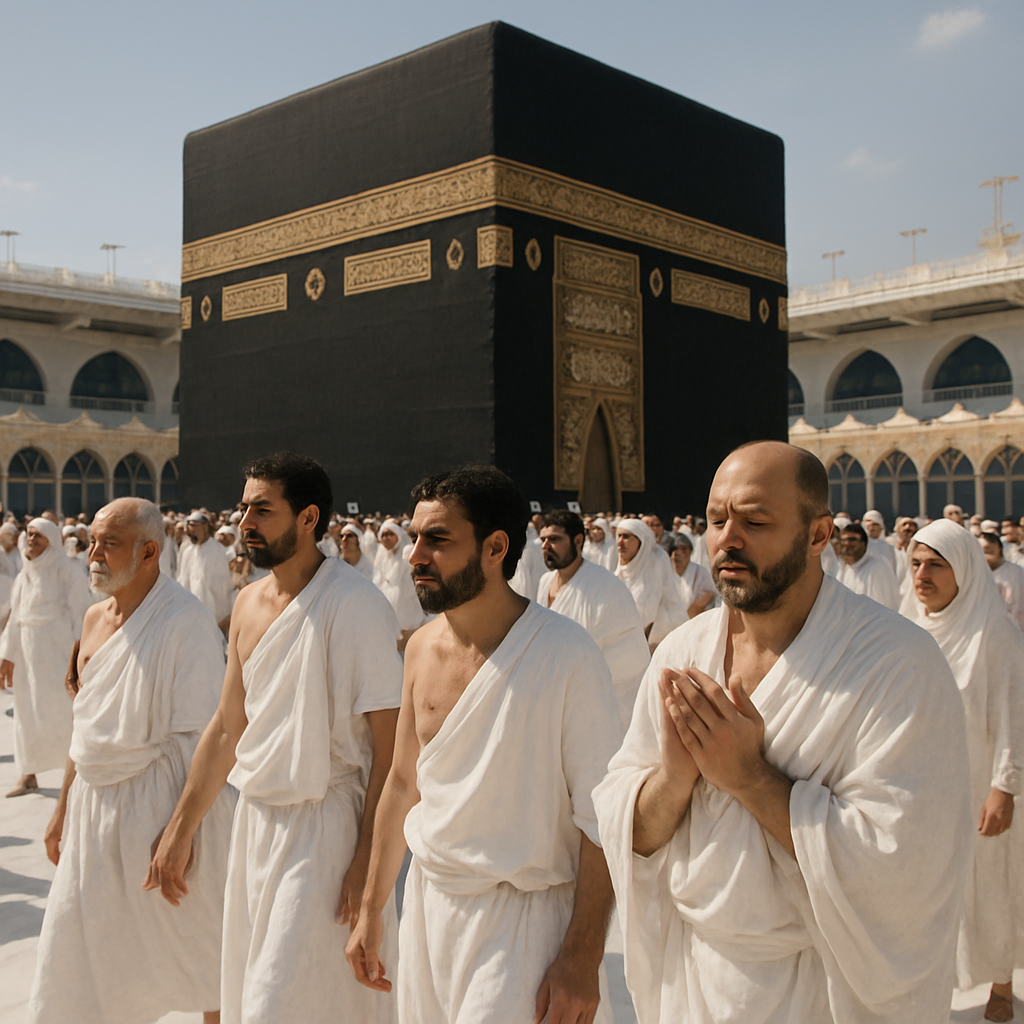 Hajj Pilgrim Tawaf Painting by numbers kit