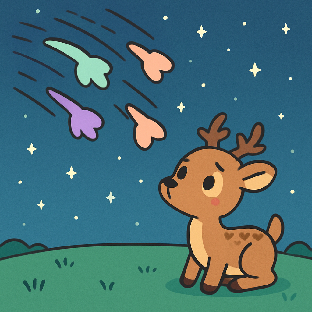 Meteor Meadow Deer Paint by numbers art